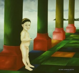 Ewa Gargulinska - Adas 1986 Oil on canvas 110x120cm