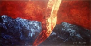 Ewa Gargulinska - Mermaid 1997 Oil on canvas 60x120cm