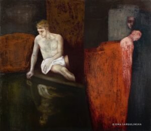 Ewa gargulinska - Narcissus 2011 Oil on canvas 130x150cm