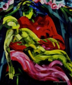 =ewa Gargulinska - Pieta 1989 Oil on canvas 120x100cm