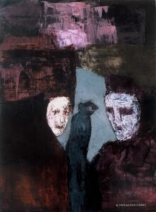 Ewa Gargulinska - Separation 2000 Oil on board 57x42cm