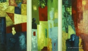 Ewa gargulinska - Triptych 1993 Oil on board